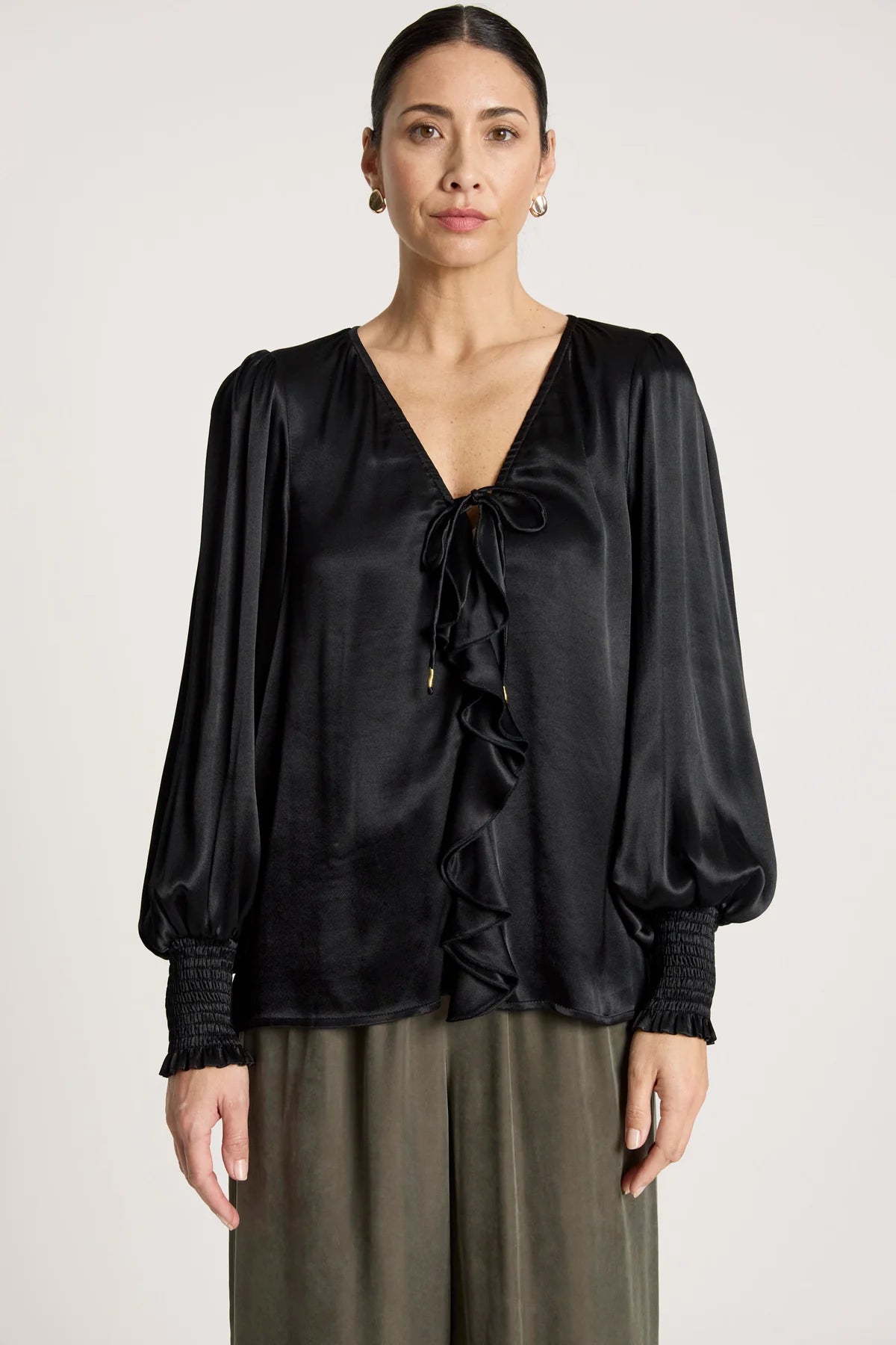 San Frill Top- Black