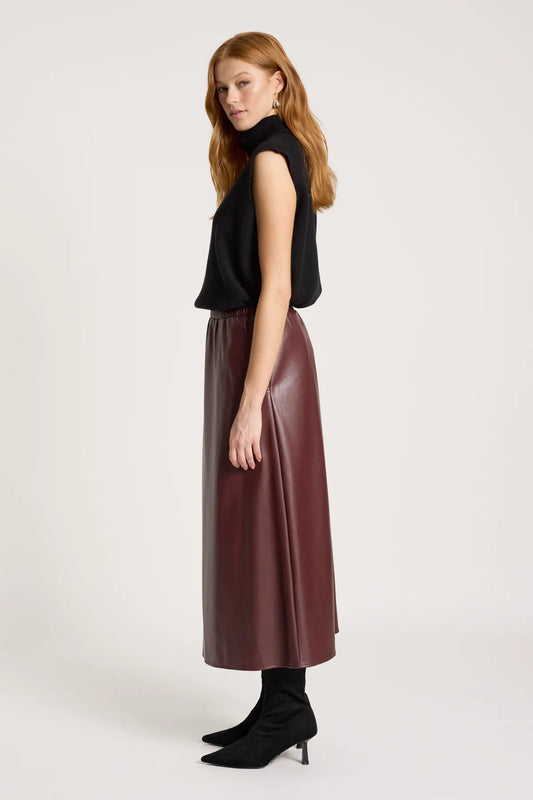 Amina Skirt- Mahogany