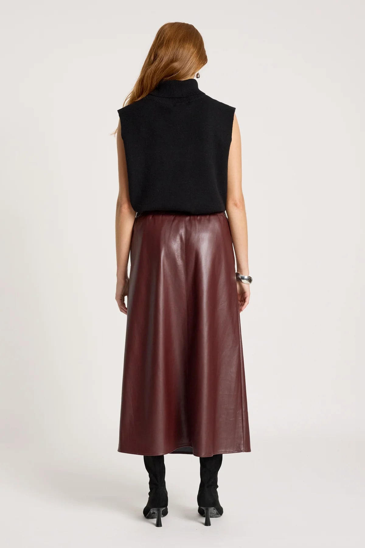 Amina Skirt- Mahogany