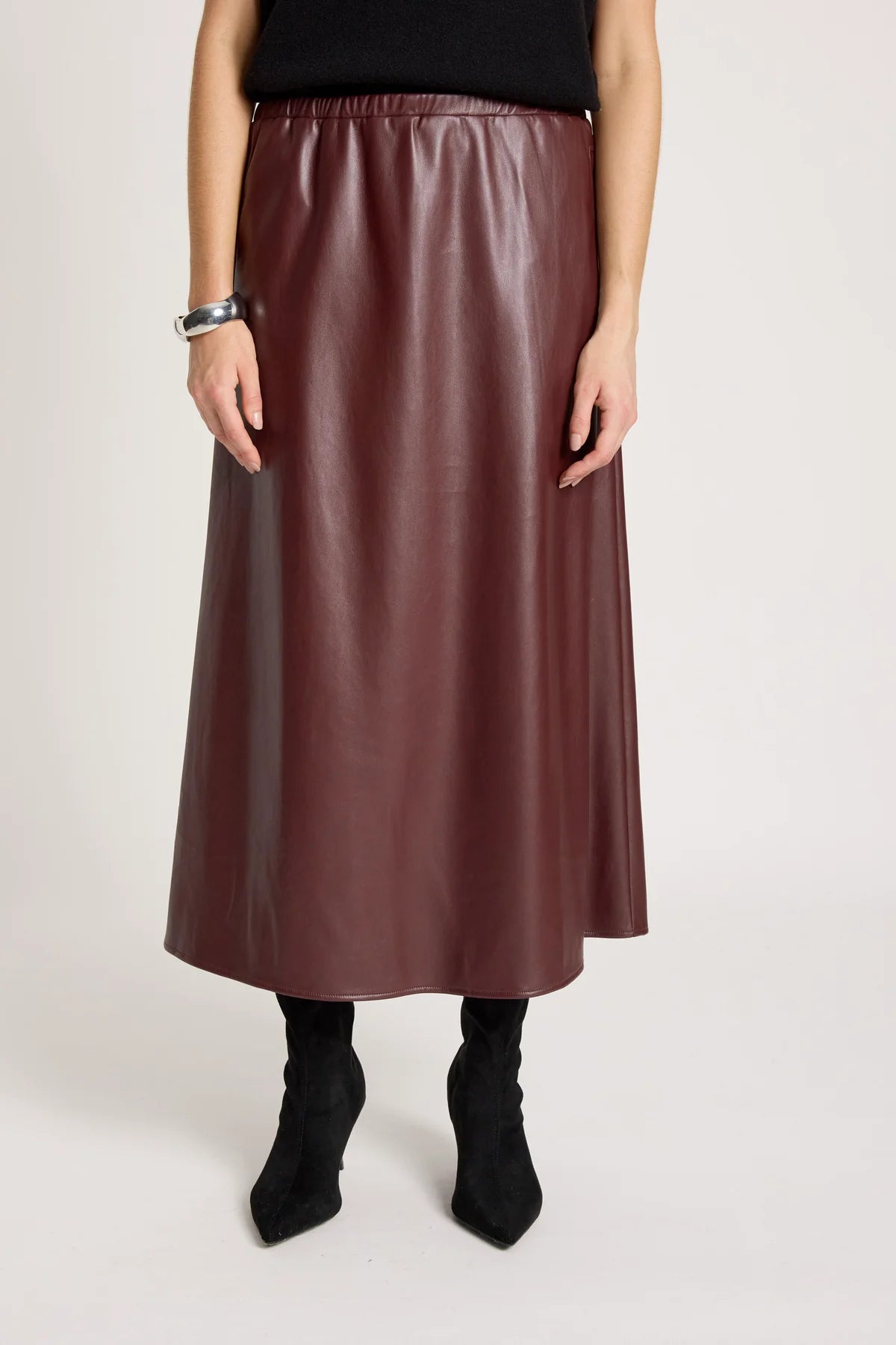 Amina Skirt- Mahogany