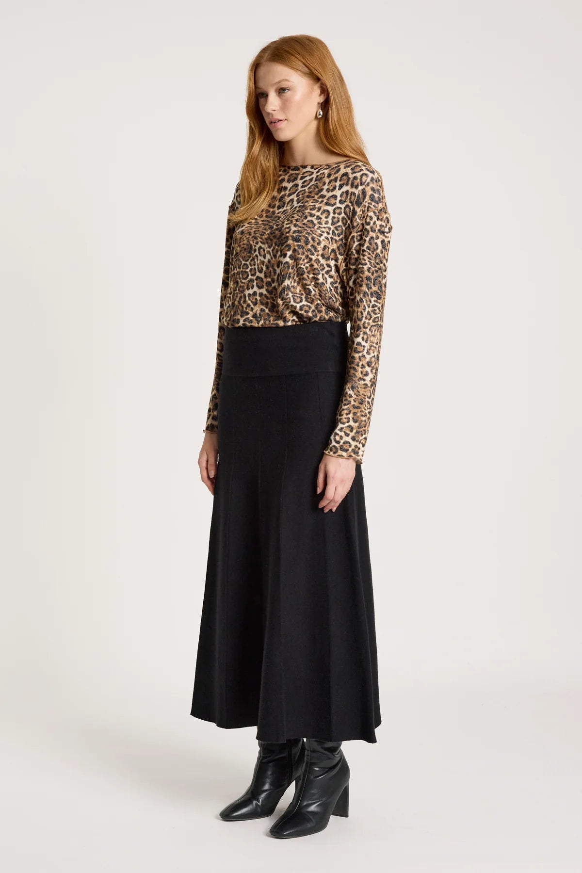 Zala Knit Skirt- Black