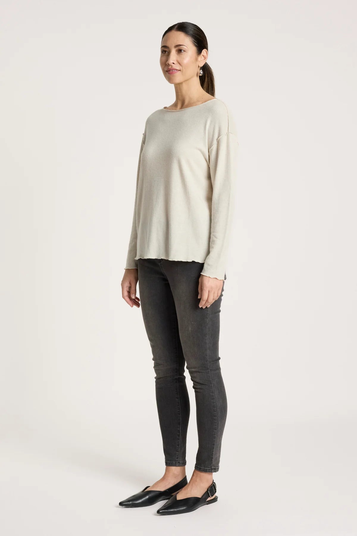Aria Long Sleeve Top- Dune