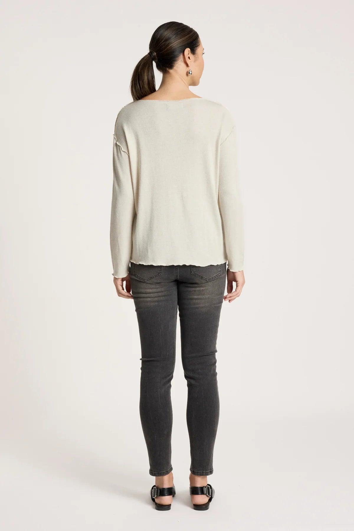 Aria Long Sleeve Top- Dune