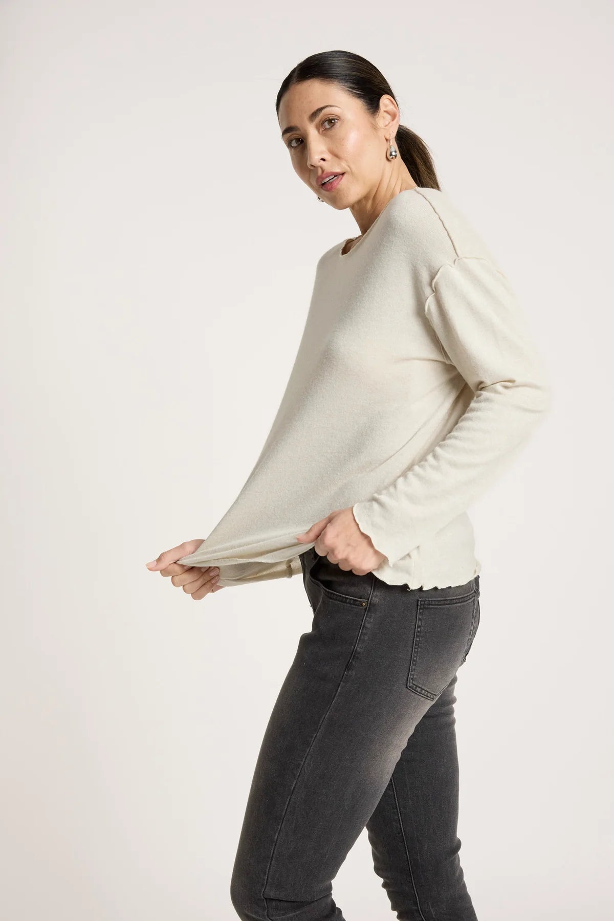 Aria Long Sleeve Top- Dune