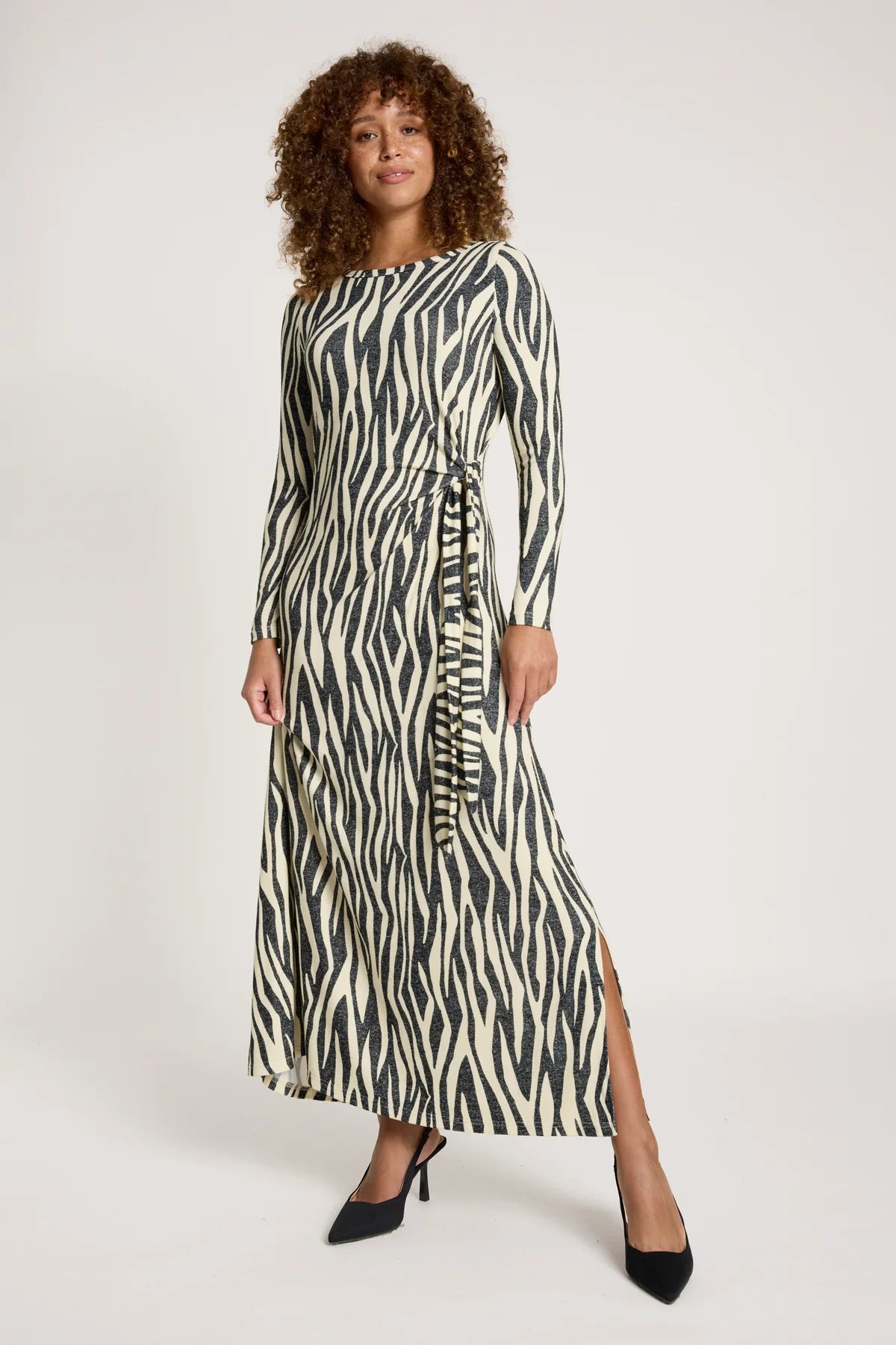 Aria Tie Maxi Dress- Savanna