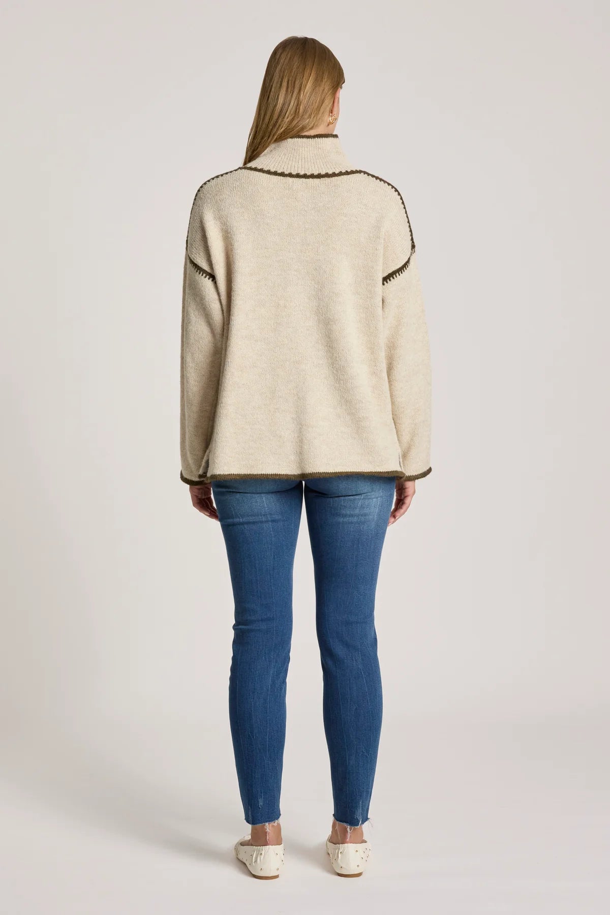 Orin Jumper- Dune/Olive