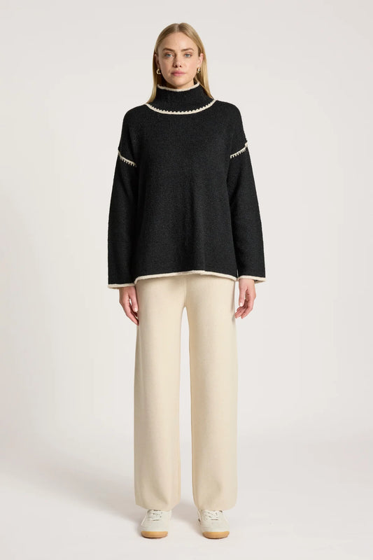 Orin Jumper- Black/Dune