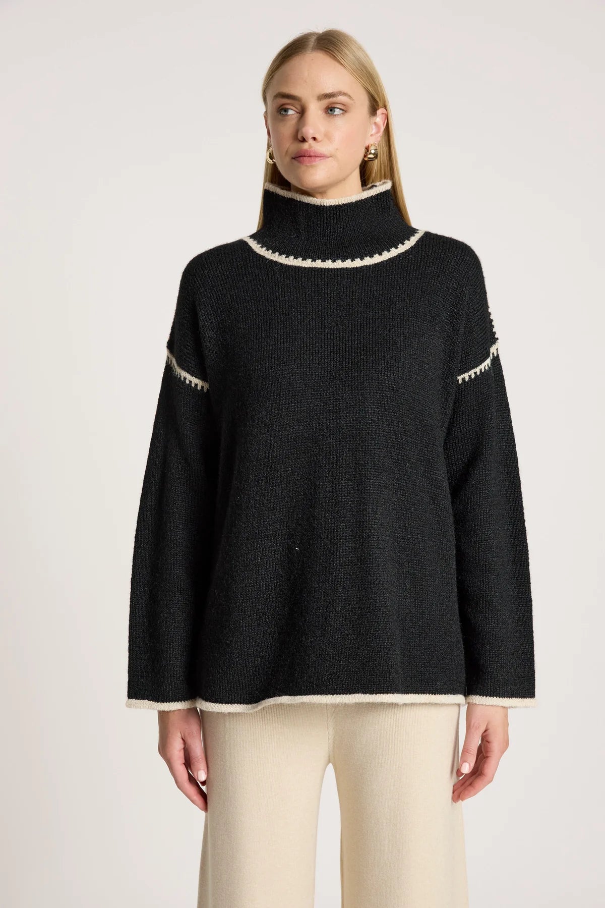 Orin Jumper- Black/Dune