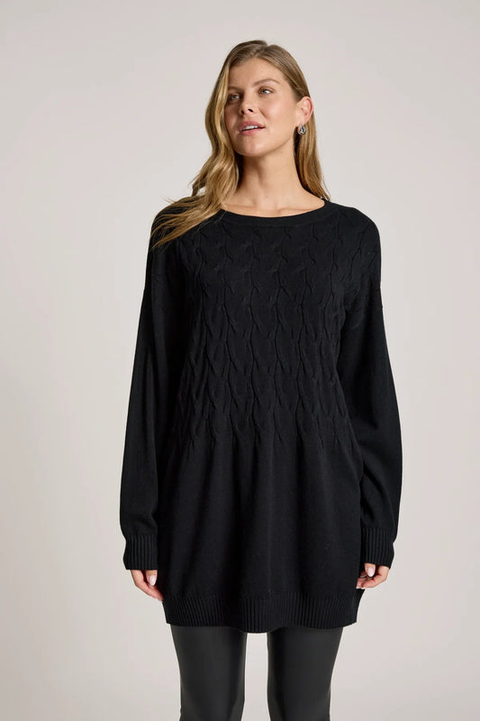 Samira Relaxed Knit- Black