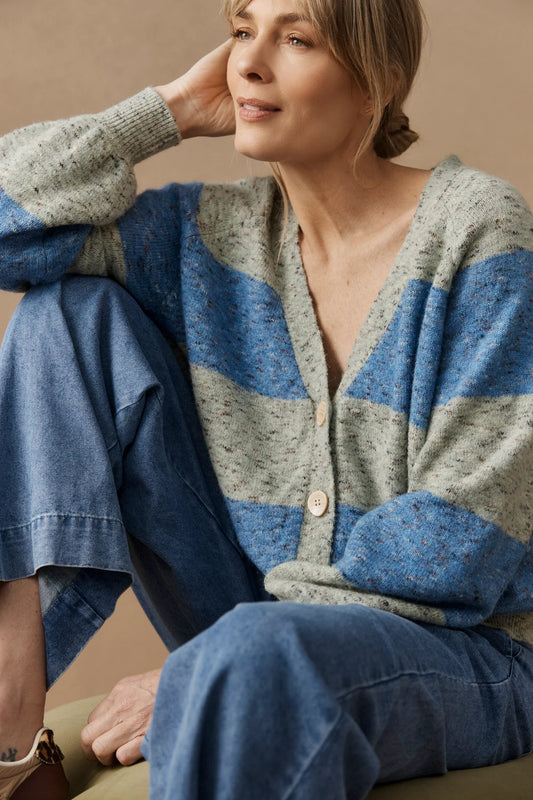 Zarda Cardigan- Sage/Lake