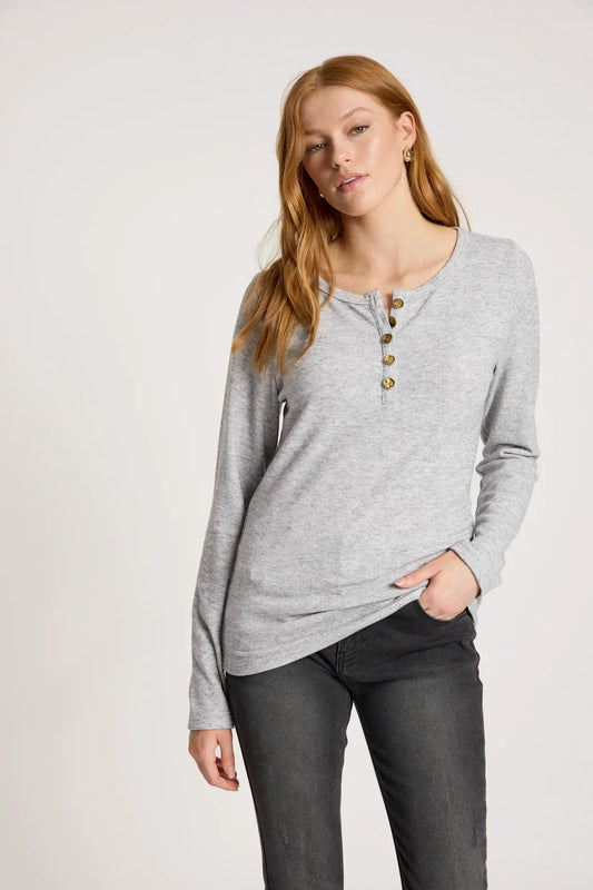 Rumi Long Sleeve Top- Marle