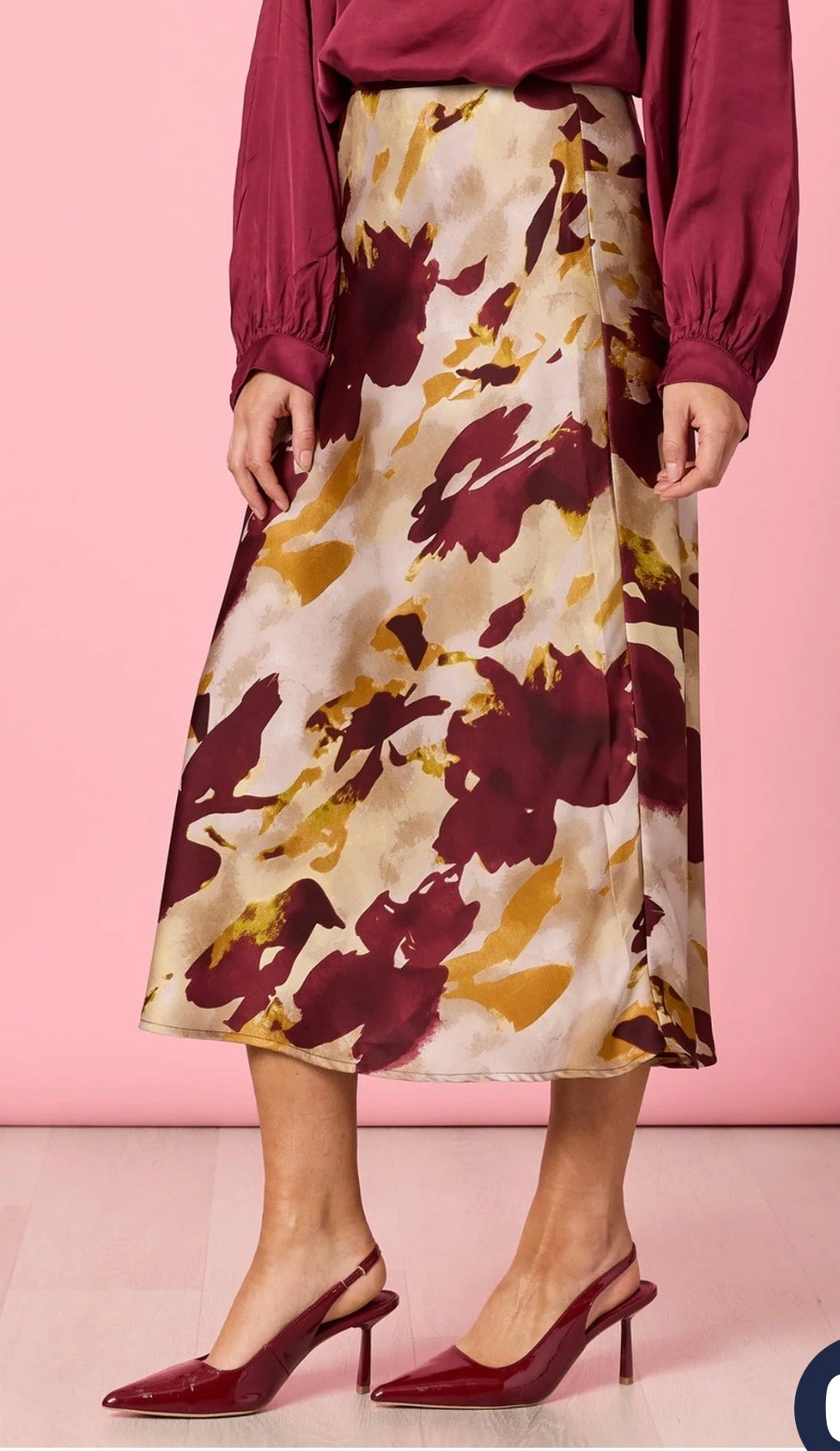 Verona Print Skirt- Shiraz Multi