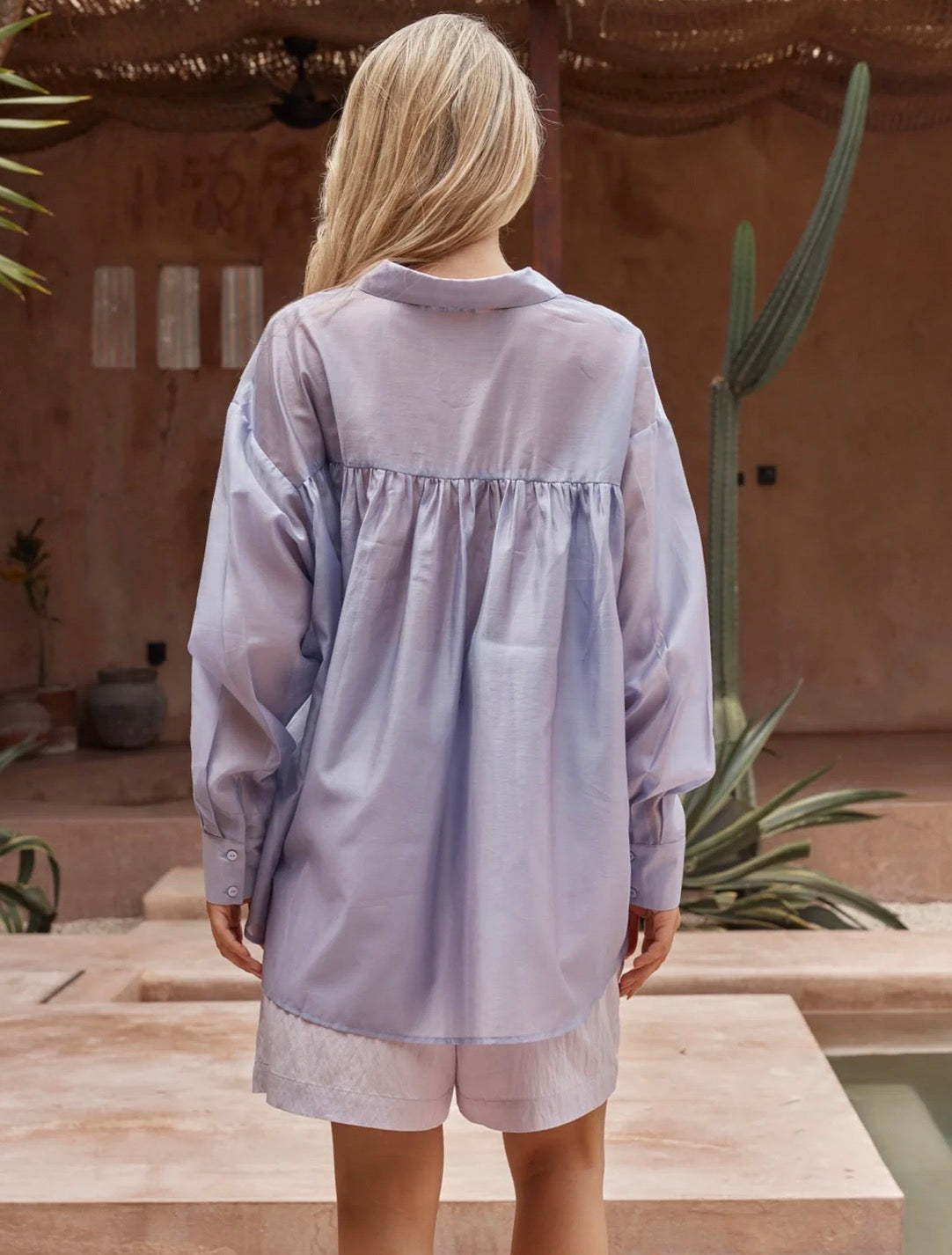 Val Oversize Shirt - Lilac