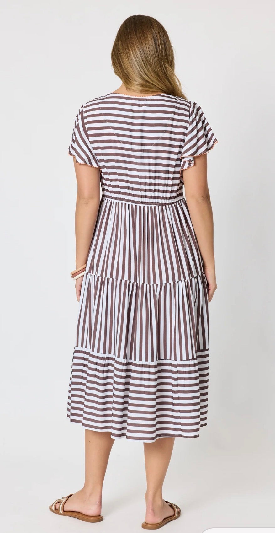 Kalahari Dress - Coffee White