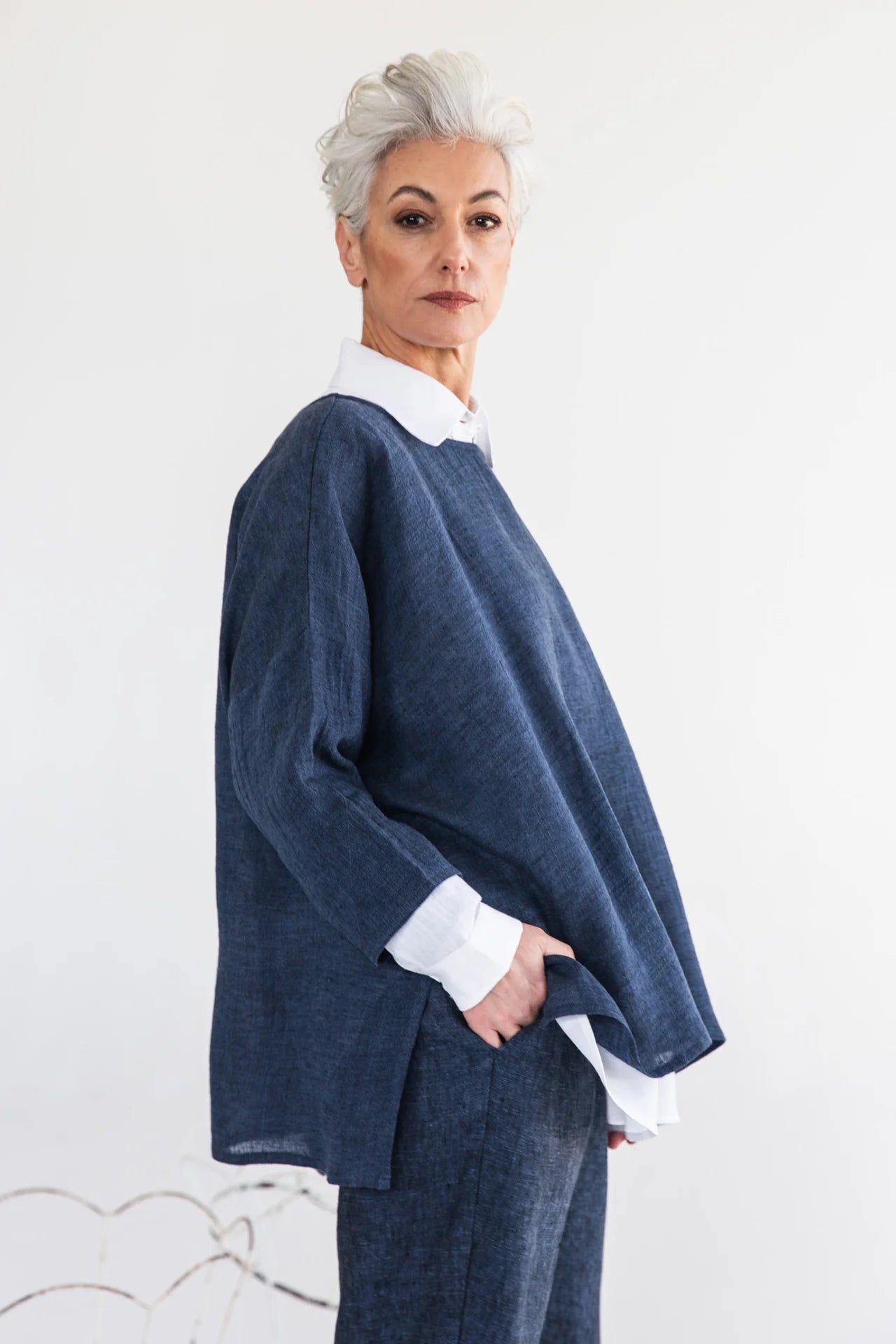 Harry Top - Navy Gauze