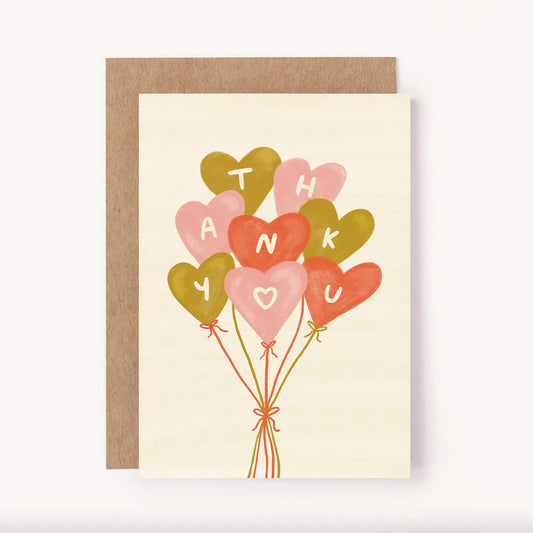Thankyou Balloons Greeting Card