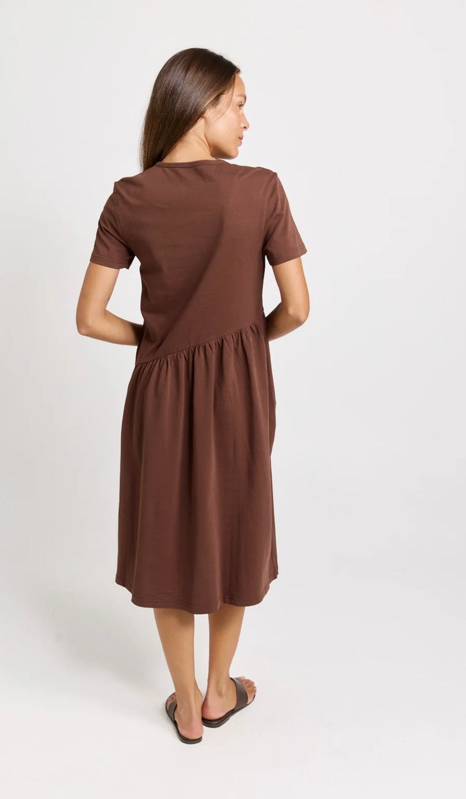 Ava Asymmetrical Midi Dress