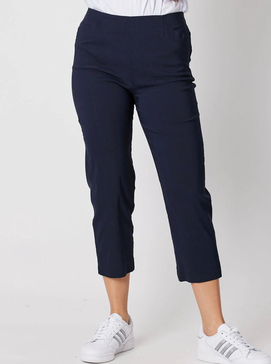 Zara Stretch 7/8 Pant - Navy