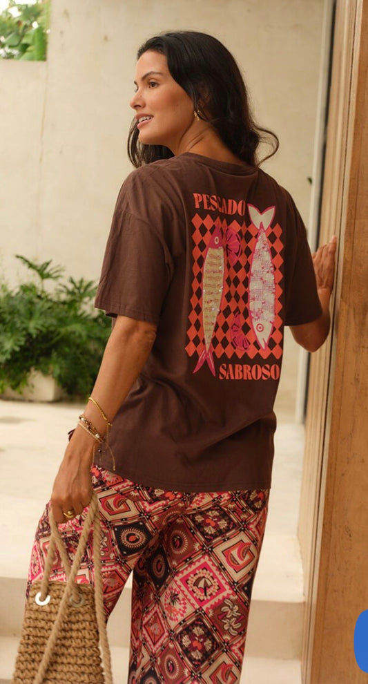 Relax Boxy Tee - Pescado Print
