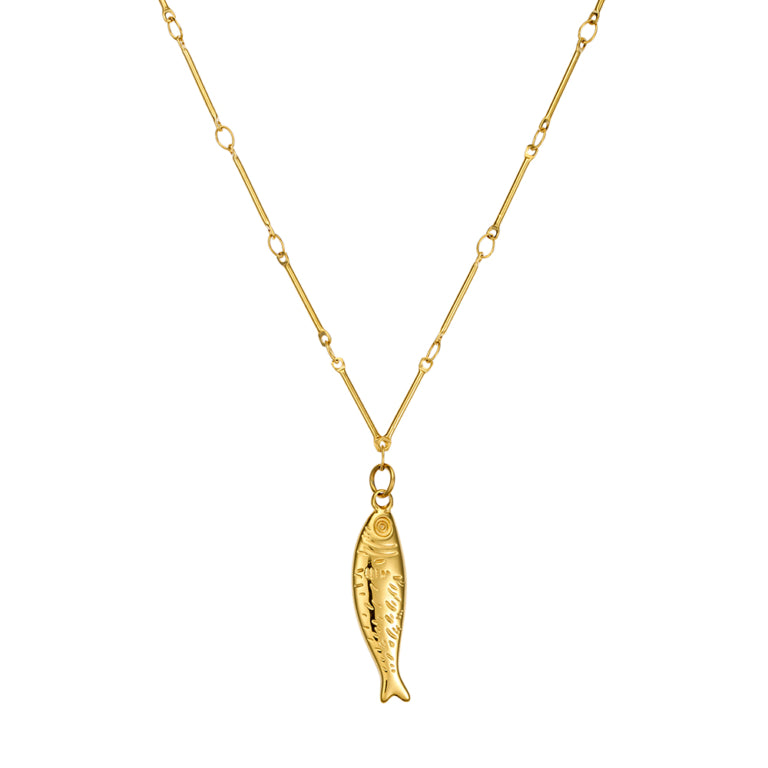 Allure Sardine Necklace- Gold