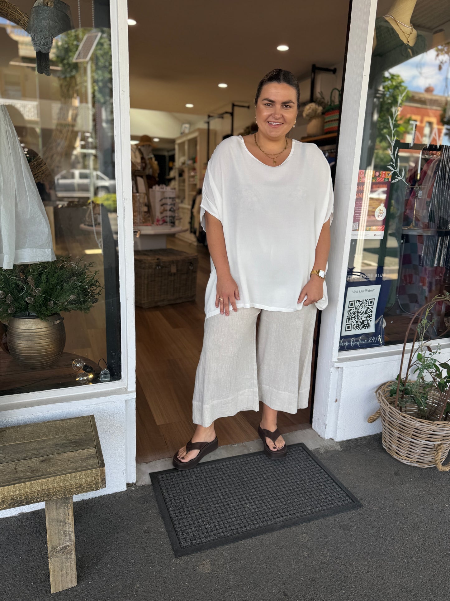 Drape Top- White