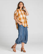 Iris Top - Ginger Check