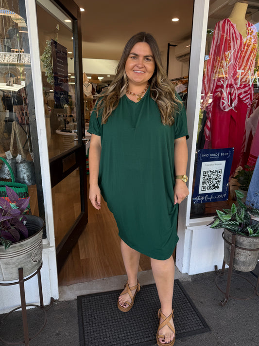 Miracle Dress- Forest Green