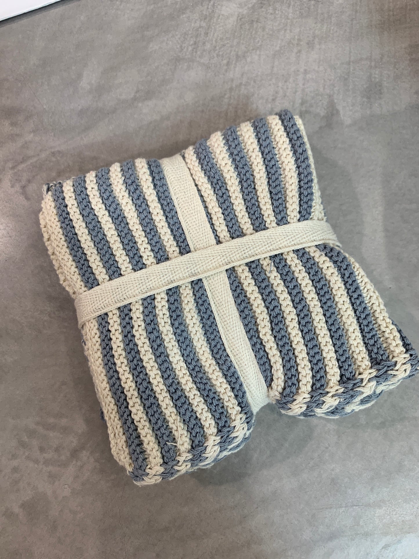 Amy Cotton Knit Cloth- Blue