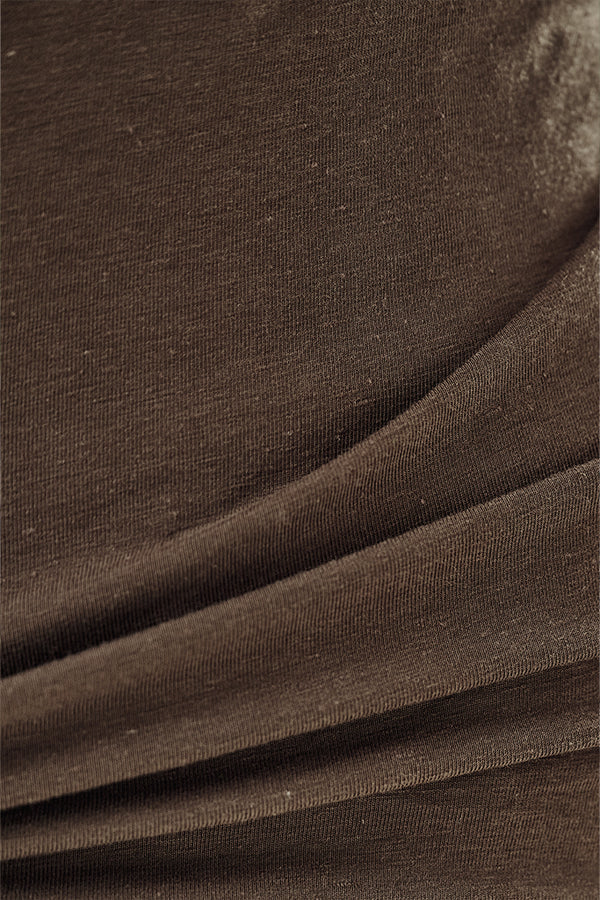 Bamboo Linen Pax Tee - Coffee