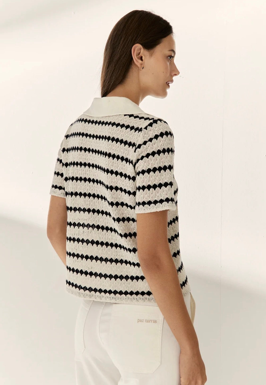 Paz Torras - Striped Polo Shirt