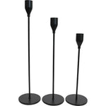 Lavida Set of 3 Candleholders - Black