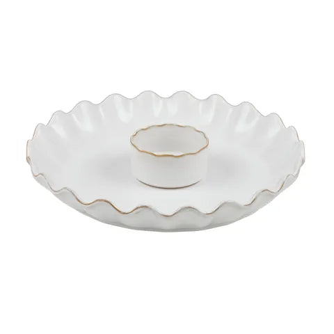 Scalloped 2 Piece Serving Set