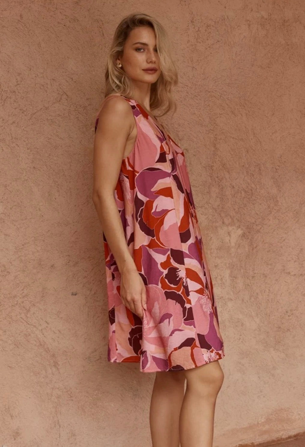 Allie Swing Dress - Peony