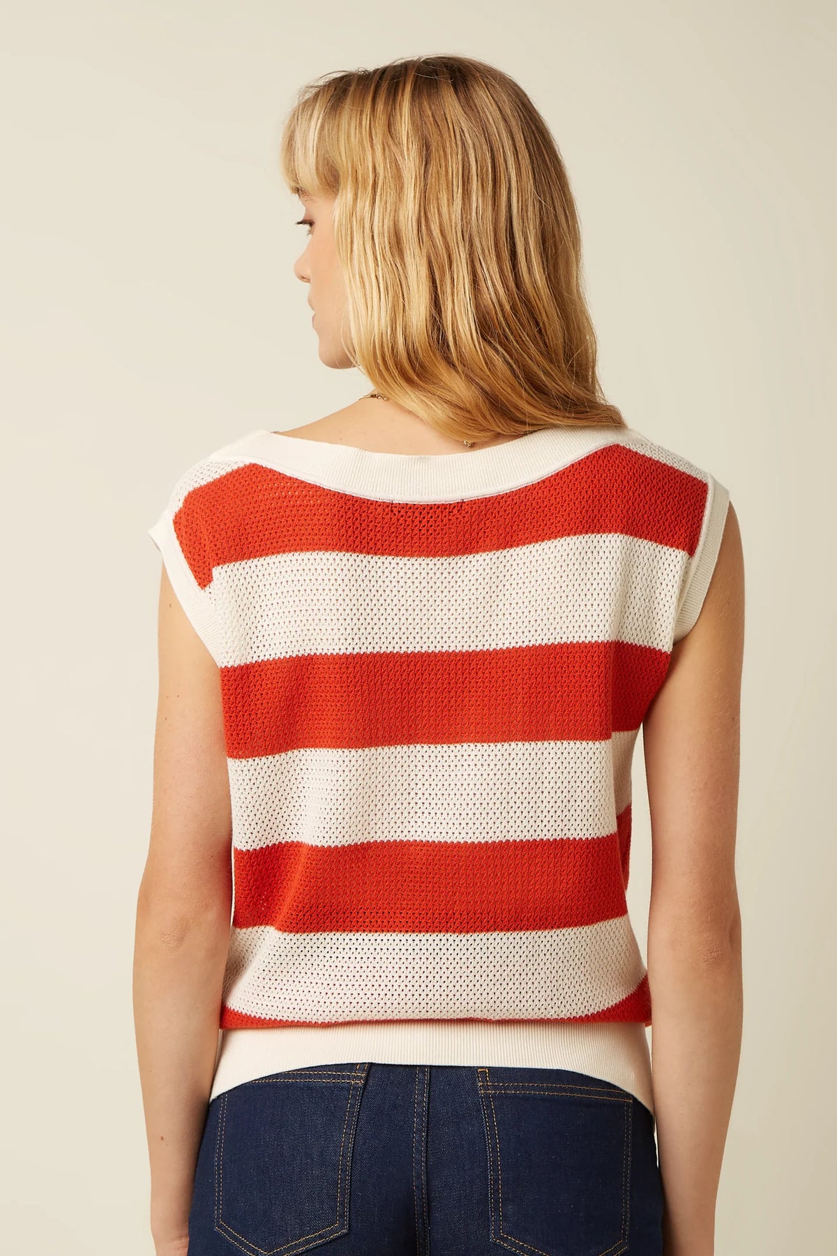 King Louie Eva Knit Top Capella - Spicy Orange