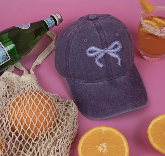 Bow Cap - Mauve