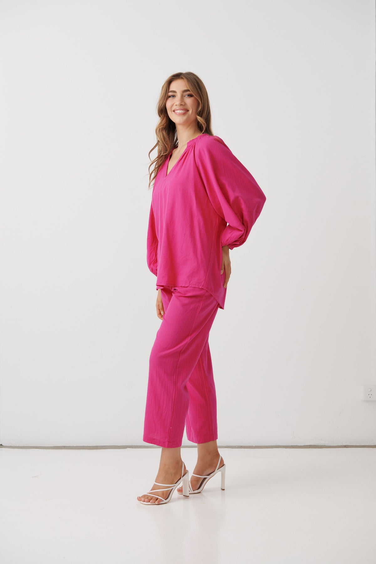 Holmes & Fallon Hot Pink Blouse