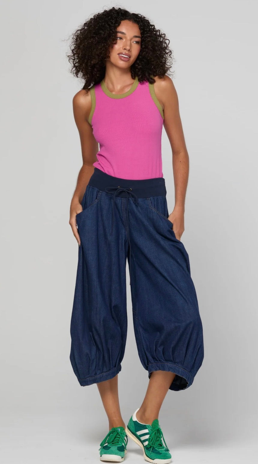 Guru Pant - Dark Denim Contrasting Stitch