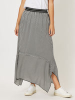 Chloe Stripe Skirt - Black/White