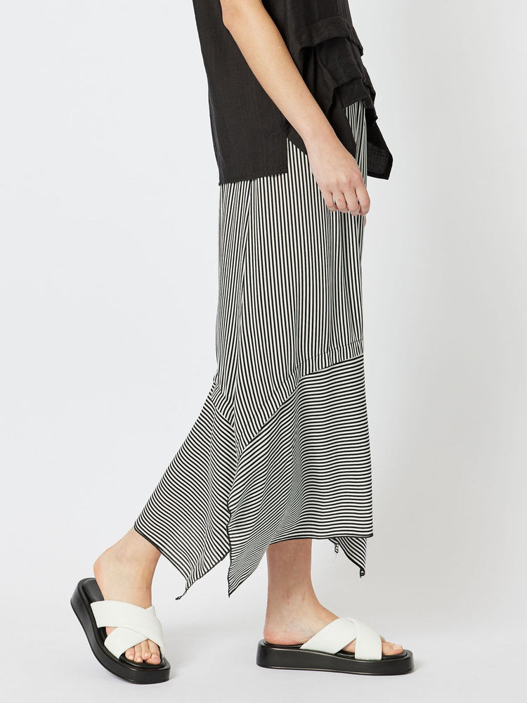 Chloe Stripe Skirt - Black/White