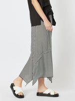Chloe Stripe Skirt - Black/White