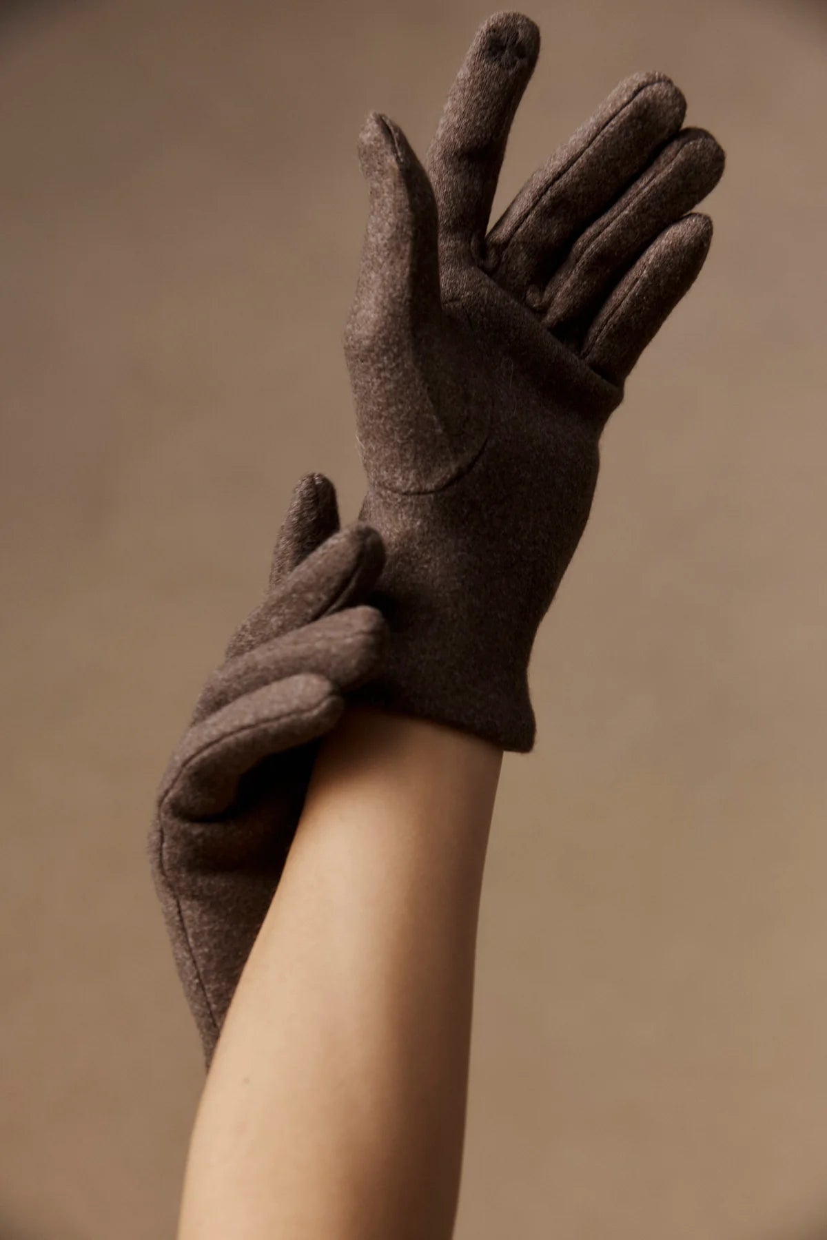 Berber Rib Glove- Cocoa