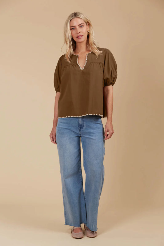 Freya Top- Toffee
