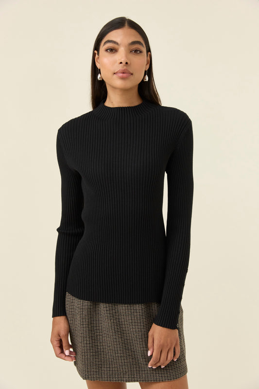 Juno Knit Top - Onyx
