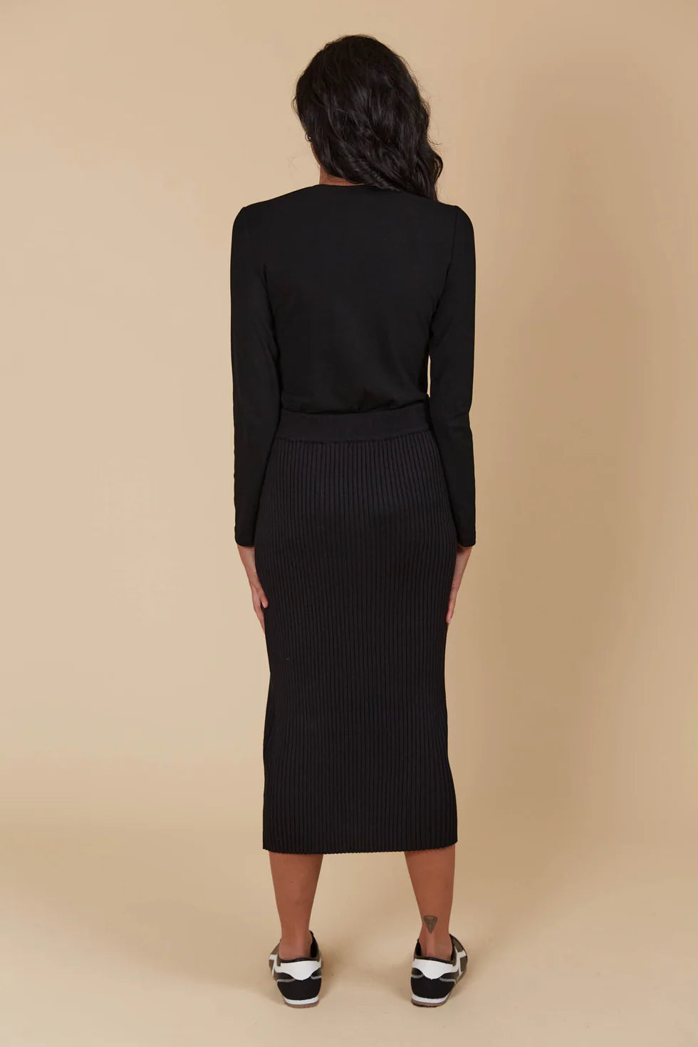 Juno Knit Skirt- Onyx
