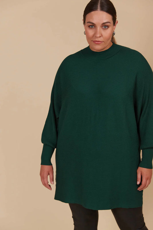 Juno relaxed Jumper Pine- One Size