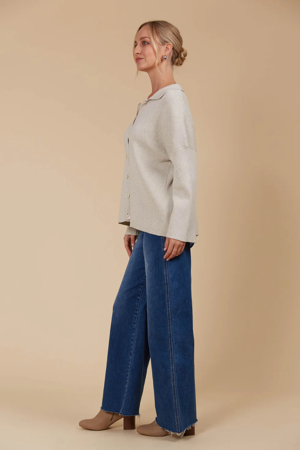 Tala Knit Shirt- Canvas