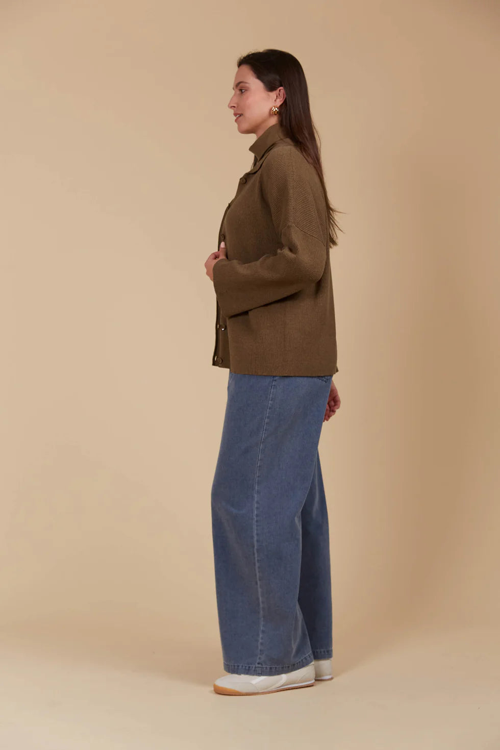 Tala Knit Shirt- Toffee