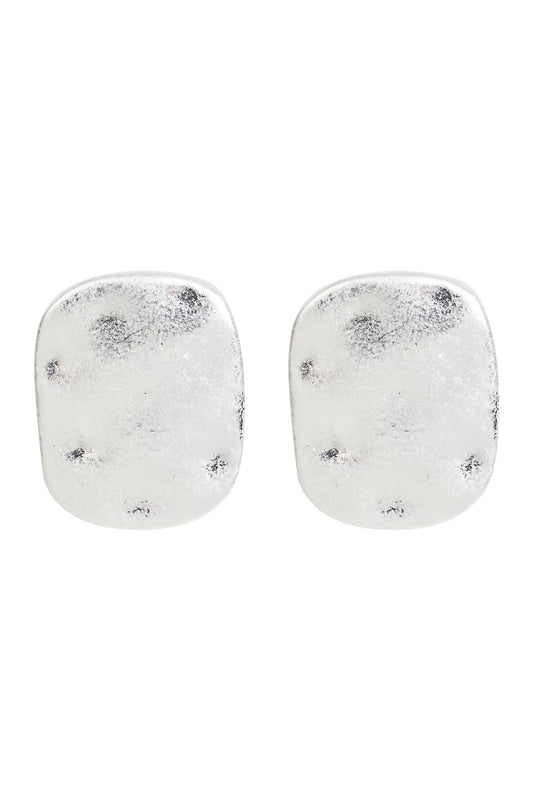 Selene Earring- Silver dimple