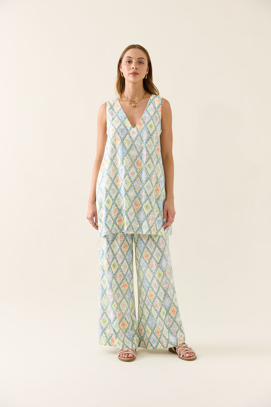 Ingrid Reversible Tunic- Tile