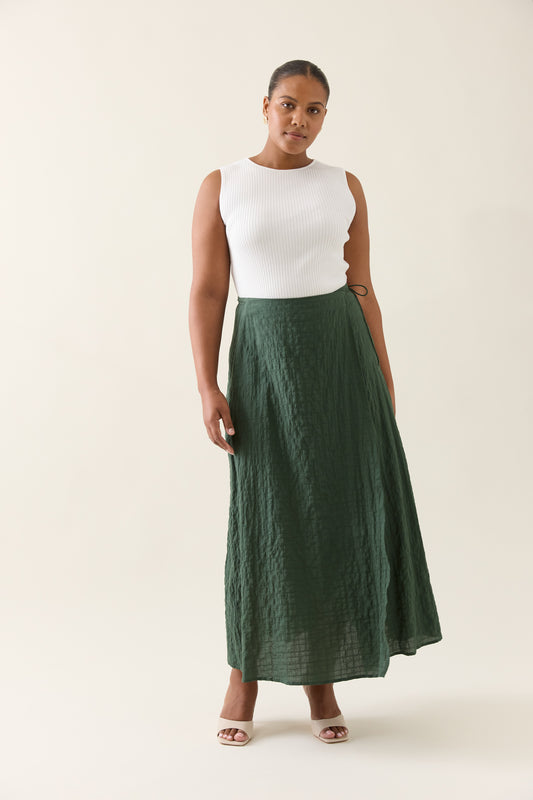 Esther Wrap Skirt- Myrtle